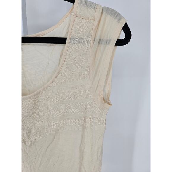 American Eagle Outfitters Women's Cream 100% Rayon Sleeveless Basic Top Size XS - Picture 2 of 5